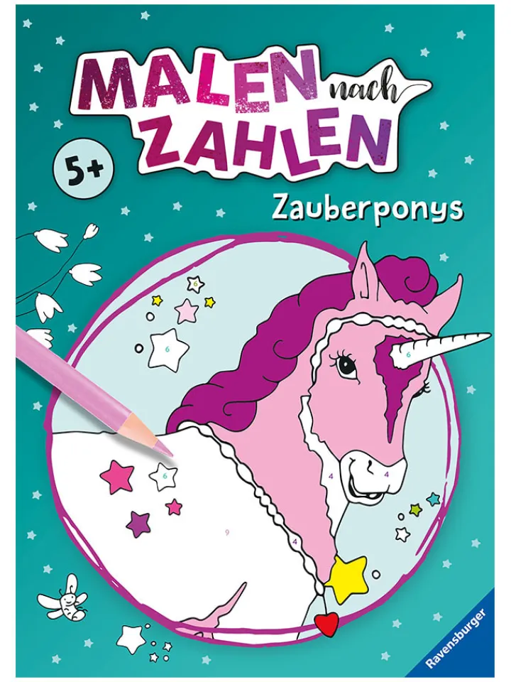 Ravensburger Bücher|Kreativbedarf & Do-It-Yourself<Malbuch "Malen nach Zahlen ab 5: Zauberponys"