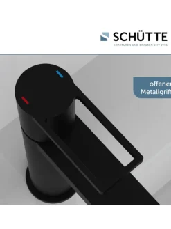 Franz Joseph Schütte Badarmaturen<MANHATTAN Waschtischarmatur, Schwarz matt