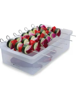 MasterClass Grillen<Marinadenbox in Transparent - (B)37 x (H)10 cm