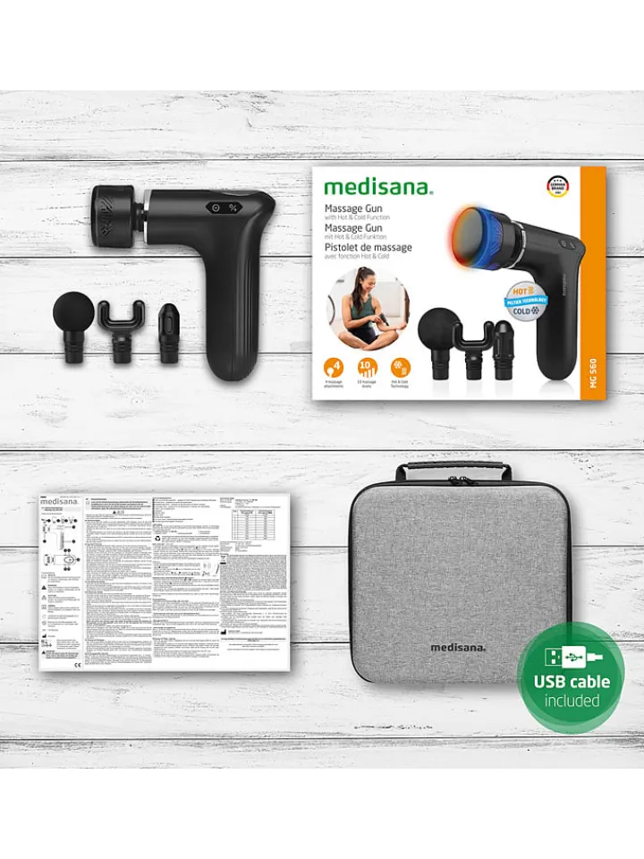 Medisana Pflege & Gesundheit<Massage-Pistole "MG 560 Hot & Cold"
