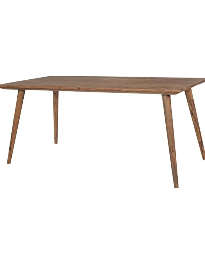 KADIMA DESIGN Tische<Massivholz Esstisch im Retro Landhausstil, handgefertigt, Sheesham-Holz