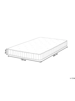 Beliani Betten & Matratzen<Matratze DUO in Weiß - (W) 120 x (H) 20 x (L) 200 cm