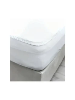 COFI 1453 Betten & Matratzen<Matratzenschoner mit Rundumgummizug Matratzenauflage in Weiß