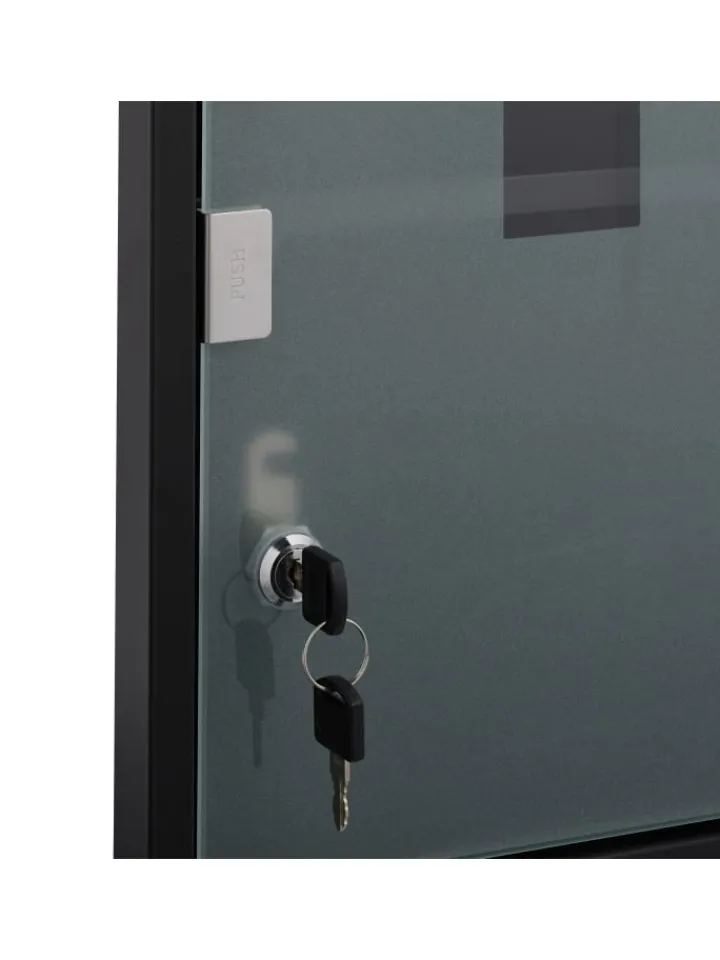 relaxdays Badezimmermöbel<Medizinschrank in Schwarz - (B)30 x (H)45 x (T)17,5 cm