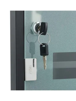 relaxdays Badezimmermöbel<Medizinschrank in Schwarz - (B)30 x (H)30 x (T)17,5 cm