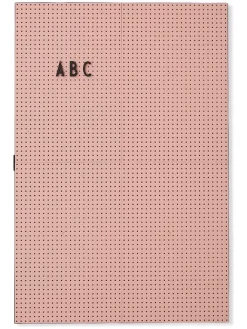 Design Letters Wanddekoration<Message-Board in Rosa - A3