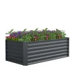 VCM Pflanzen & Zubehör<Metall Hochbeet Gartenbeet 180x90 Galdo XL in Schwarz