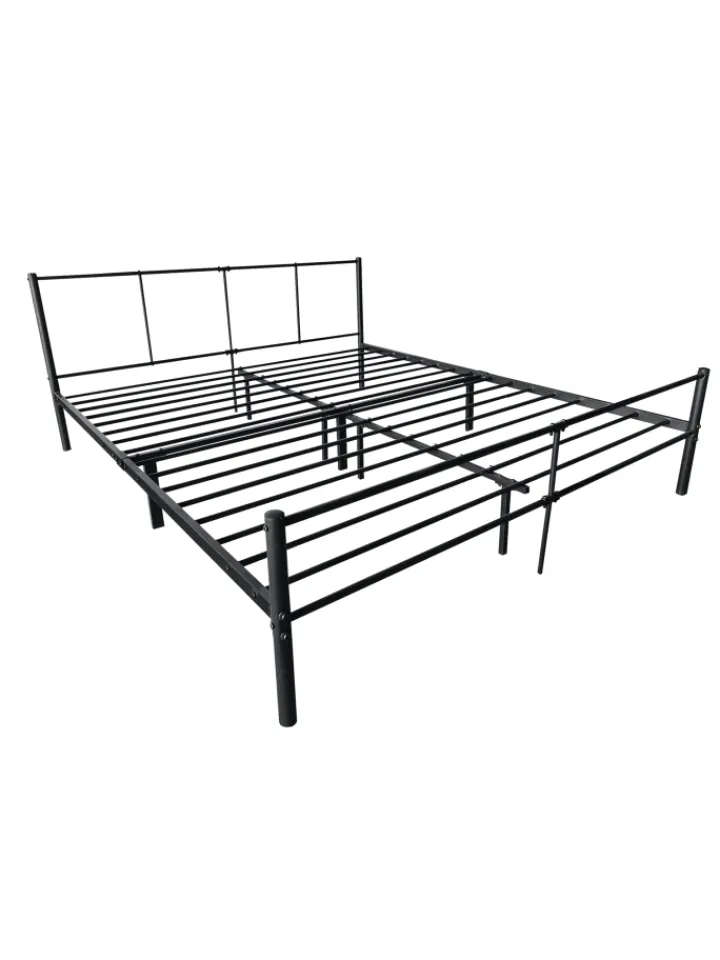 en.casa Betten & Matratzen<Metallbett Laos in Schwarz (B)180cm