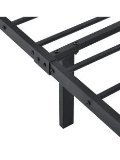 en.casa Betten & Matratzen<Metallbett Laos in Schwarz (B)180cm