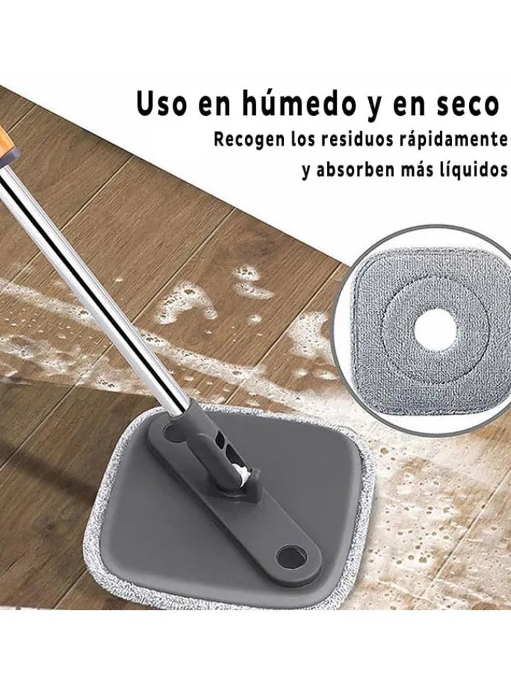Joybos Putz- & Waschutensilien<Mikrofaser-Mopppads in Grau - (L)22,5 x (B)22,5 cm