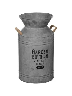 Atmosphera Créateur d'intérieur Gartendekoration<Milchkanne in grau