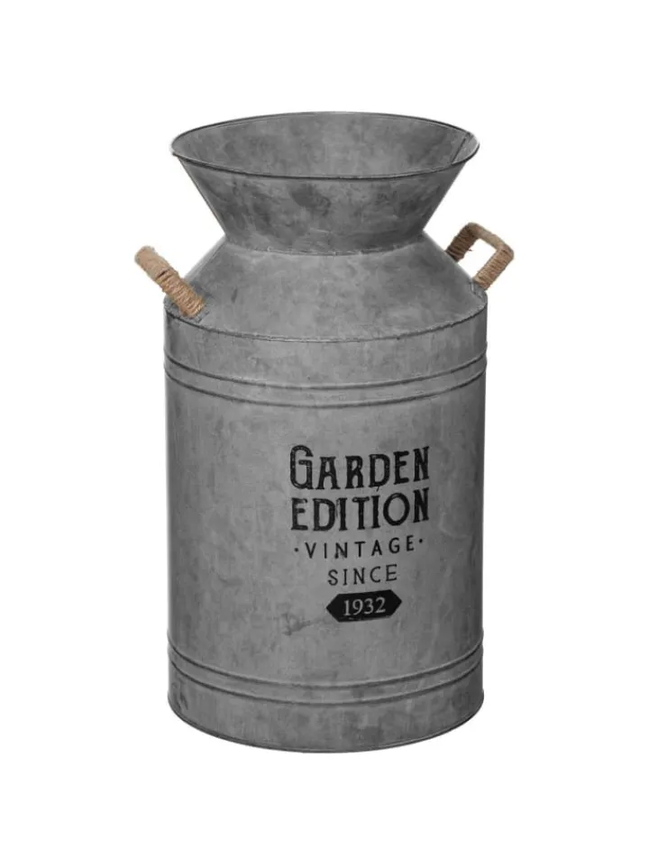 Atmosphera Créateur d'intérieur Gartendekoration<Milchkanne in grau