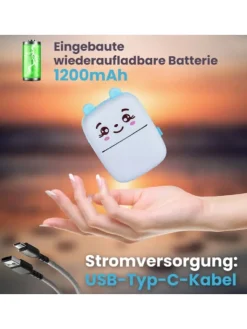 Wisam® Tablets, Konsolen & Elektronisches Spielzeug<Mini Bluetooth Taschendrucker Kompatibel mit iOS Android Etikettendrucker Blau