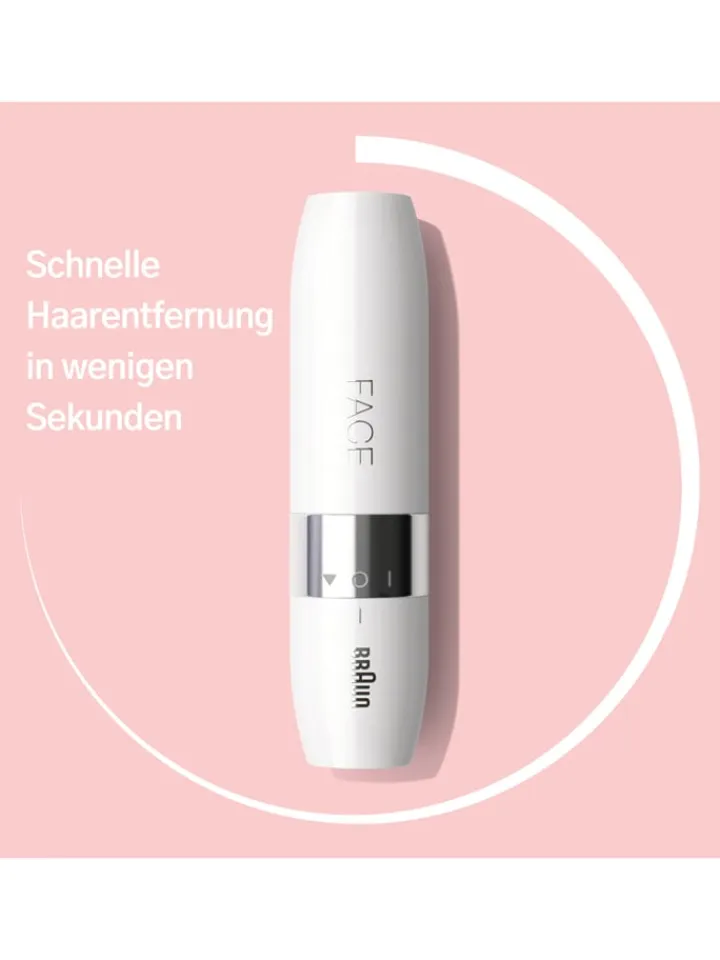 Braun Technik|Pflege & Gesundheit<Mini-Gesichtsrasierer "Face Mini Hair Remover FS1000" in Weiß