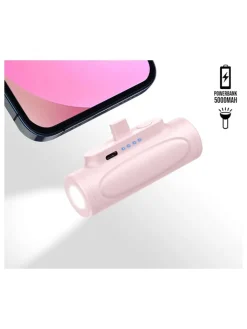 SWEET ACCESS Technikzubehör<Mini-Powerbank 5.000 mAh in Rosa/ Rosa