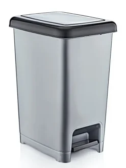 Violeta Home Mülleimer<Mülleimer in Grau - (B)22,5 x (H)39,9 x (T)31 cm