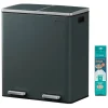 Songmics Mülleimer<Mülleimer in Schwarz - (B)59 x (H)62,4 x (T)36,5 cm