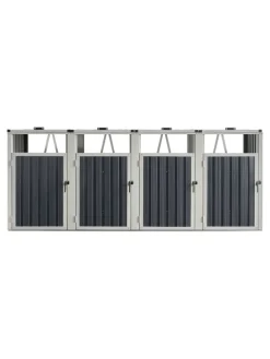pro.tec Mülleimer<Mülltonnenbox Tarbek für 4 Tonnen in Anthrazit (B)292cm