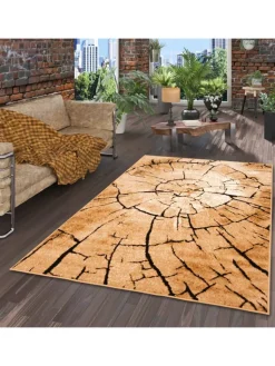 Pergamon Teppiche & Fußmatten<Modern Designer Velours Teppich Samba in Beige