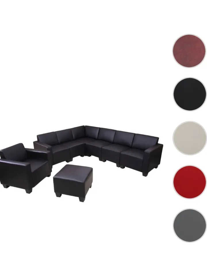 MCW Möbel-Sets<Modular Sofa-System 6-2 Moncalieri, Schwarz