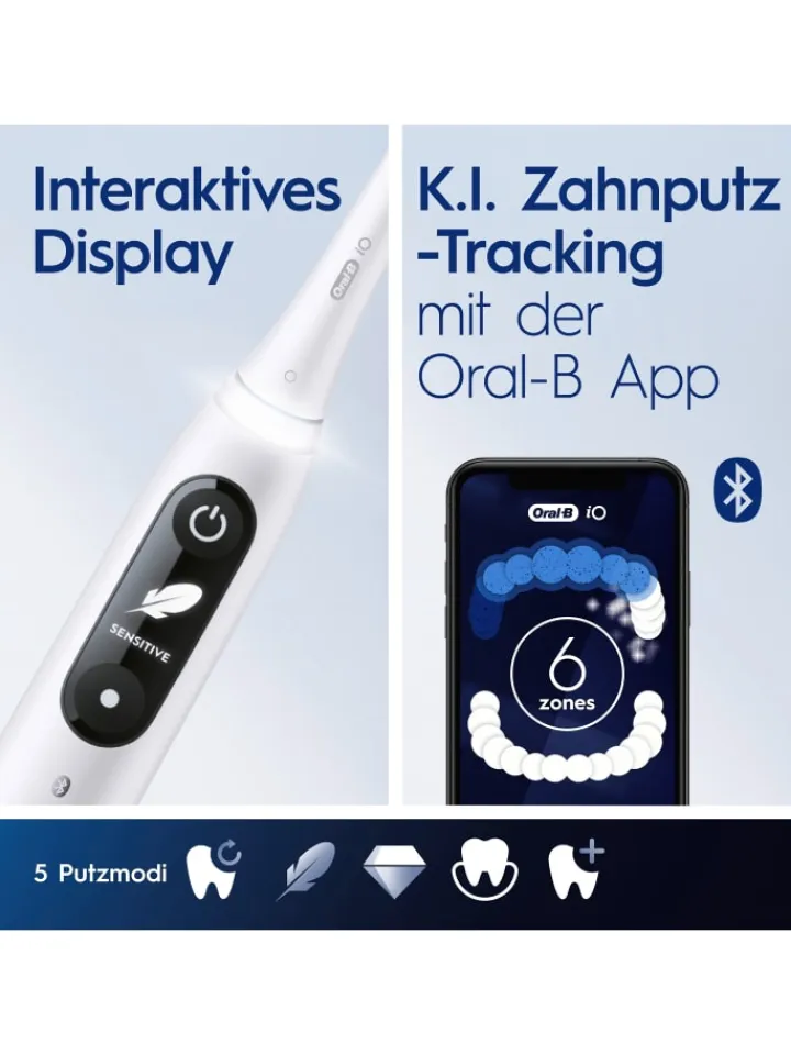Oral-B Zahn & Mundpflege<Munddusche "OxyJet + iO 6" in Weiß