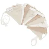 Little Dutch Partyzubehör & -Dekoration<Mussein-Girlande in Weiß/ Beige/ Taupe - (L)200 cm