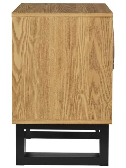 Rétro Chic Tische<Nachttisch ''Calypso'' in Hellbraun - (B)40 x (H)55 x (T)35 cm