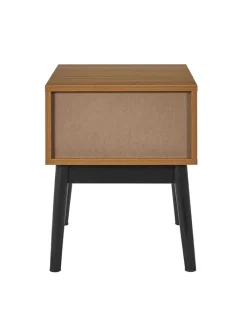 Rétro Chic Tische<Nachttisch ''Felix'' in Hellbraun - (B)40 x (H)50 x (T)40 cm