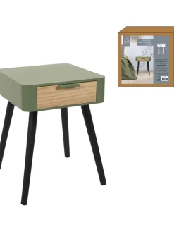The Home Deco Kids Tische<Nachttisch in Grün - (B)35 x (H)48 x (T)35 cm
