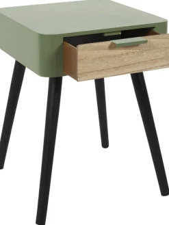The Home Deco Kids Tische<Nachttisch in Grün - (B)35 x (H)48 x (T)35 cm