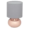 relaxdays Tischleuchten<Nachttischlampe in Kupfer - (H)28 x Ø 18 cm