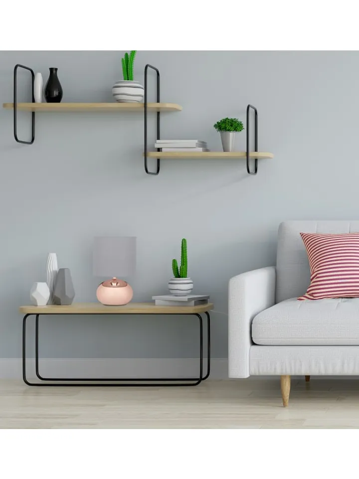relaxdays Tischleuchten<Nachttischlampe in Kupfer - (H)28 x Ø 18 cm
