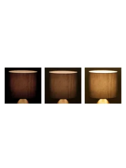 relaxdays Tischleuchten<Nachttischlampe Touch in Messing - (H)33,5 cm
