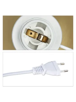 relaxdays Tischleuchten<Nachttischlampe Touch in Messing - (H)33,5 cm