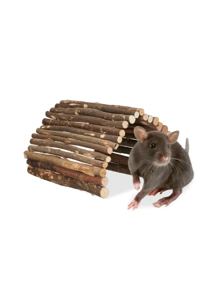 relaxdays Kleintiere<Nagerbrücke in Natur - (B)40 x (T)65 cm