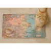 Paws&Whiskers Katzen<Napfunterlage in Bunt - (L)40 x (B)70 cm
