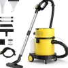 COSTWAY Staubsauger<Nass- & Trockensauger 1200W HEPA-Filter in Gelb