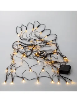 STAR Trading Lichterketten & Dekobeleuchtung<Netz LED-Lichterkette ,Akku, Batterie, warmweiß, outdoor, 80 LEDs, 15