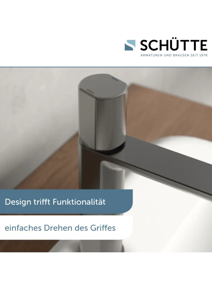 Franz Joseph Schütte Badarmaturen<NEW YORK Waschtischarmatur, Graphit matt