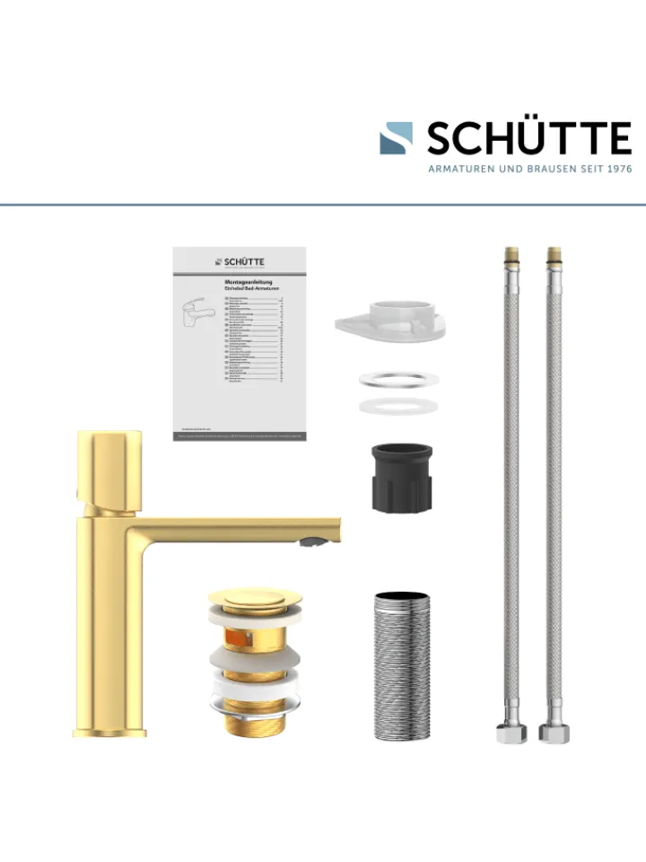 Franz Joseph Schütte Badarmaturen<NEW YORK Waschtischarmatur, Gold matt