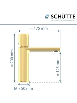 Franz Joseph Schütte Badarmaturen<NEW YORK Waschtischarmatur, Gold matt