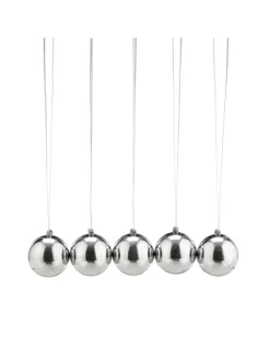 relaxdays Dekofiguren & -Objekte<Newton-Pendel in Silber