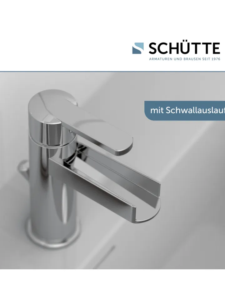 Franz Joseph Schütte Badarmaturen<NIAGARA Waschtischarmatur, Chrom, mit Schwallauslauf