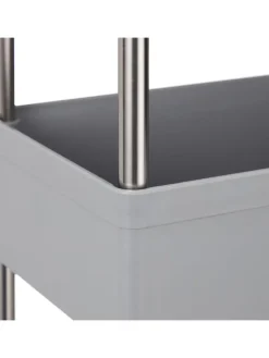 relaxdays Regale & Schränke<Nischenwagen in Grau - (B)15,5 x (H)70 x (T)40,5 cm
