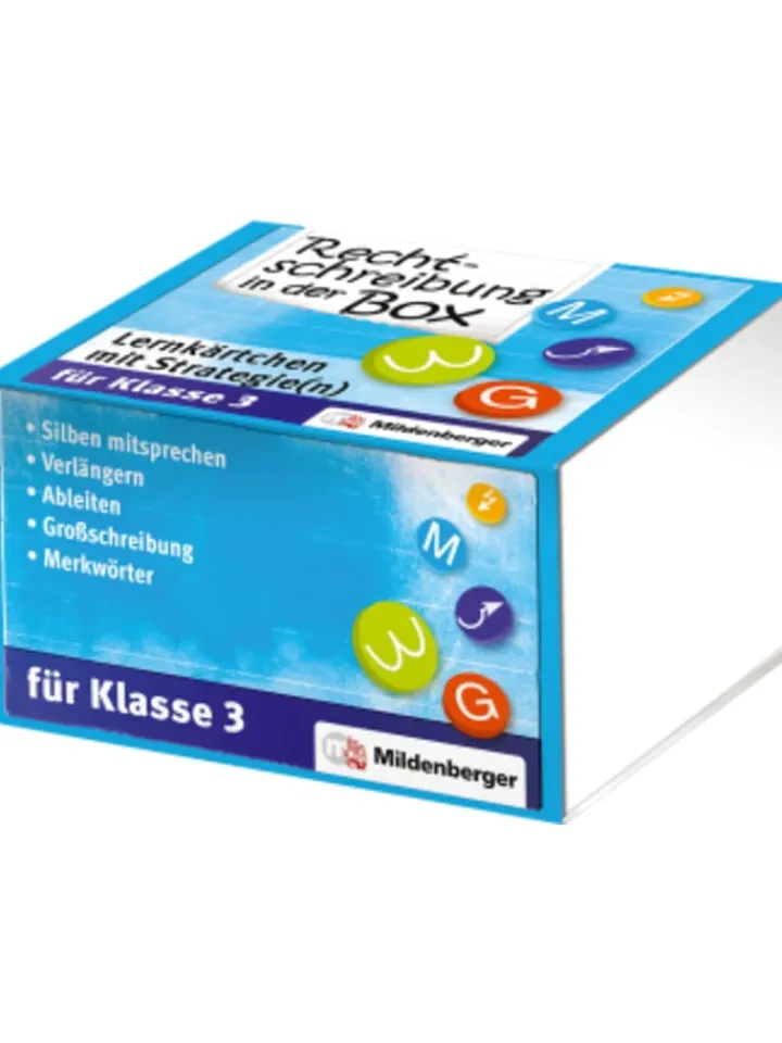 Mildenberger Tv & Audio<Nonbook - Rechtschreibung in der Box - Lernkärtchen mit Strategie(n) Klass