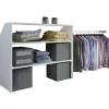 VCM Regale & Schränke<Offener Kleiderschrank Dachschrägen Regal Dacho l in Weiß