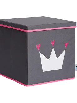 STORE IT Kisten & Körbe<Ordnungsbox in Grau/ Pink - (B)33 x (H)33 x (T)33 cm