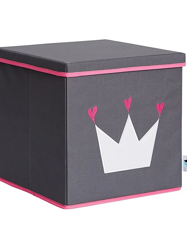 STORE IT Kisten & Körbe<Ordnungsbox in Grau/ Pink - (B)33 x (H)33 x (T)33 cm