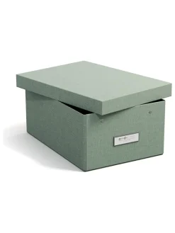 BigsoBox Kisten & Körbe<Ordnungsbox in Grün - (B)22,5 x (H)13,5 x (T)31,5 cm