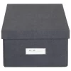 BigsoBox Kisten & Körbe<Ordnungsbox in Schwarz - (B)22,5 x (H)13,5 x (T)31,5 cm